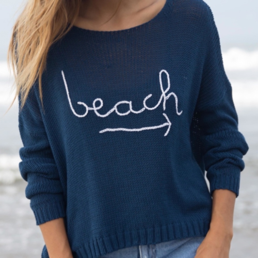 Wooden Ships beach sweater
